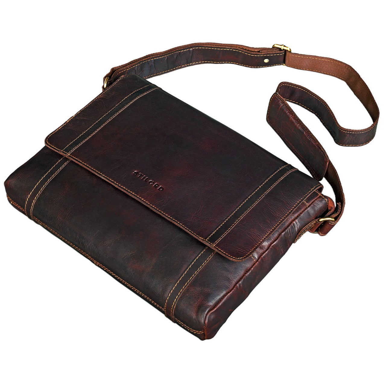 Schultertasche Ledertasche Herren Damen groß