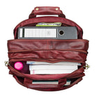 Umhängetasche damen gross leder rot