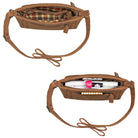 Leder Damentasche braun mittelgroß
