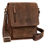 "Finn" Malá Kožená Taška Pre Mužov Vintage Na Rameno Messenger Bag