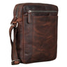 "Fox" Pánska Kožená Vintage Messenger Taška Malá a Praktická