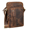 B-Stock "Amadeo" Elegantná Pánska Kožená Taška cez Rameno Malá Crossbody