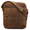 "Kennedy" Malá Taška na Rameno z Pravej Kože Vintage Messenger Taška