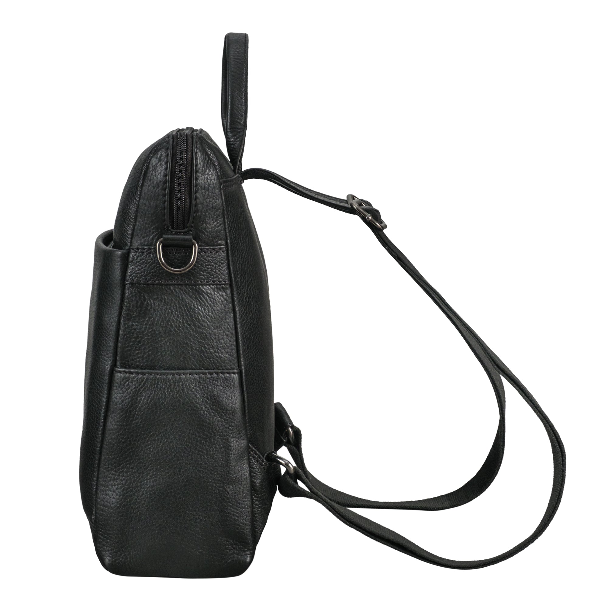 Damen Ledertasche schwarz