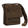 "Finn" Malá Kožená Taška Pre Mužov Vintage Na Rameno Messenger Bag