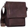 "Finn" Malá Kožená Taška Pre Mužov Vintage Na Rameno Messenger Bag