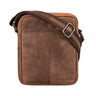"Jude" Pánska Malá Kožená Taška Vintage Messenger Taška