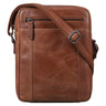 "Fox" Pánska Kožená Vintage Messenger Taška Malá a Praktická