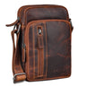 B-Stock "Amadeo" Elegantná Pánska Kožená Taška cez Rameno Malá Crossbody