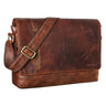"Davis" Messenger Taška Kožená 13" na Notebook – Vintage Taška