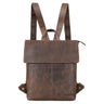 "Charlie" Vintage Kožený Batoh Hnedý Stredne Veľký Daypack pre Pánov