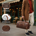 echtleder weekender bag herren cognac