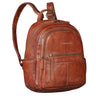 "Lisa" City Rucksack Damen Leder Mittelgroß gepolstertes Fach 13 Zoll