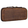„Scotty“ Kožené Etui Vintage S Zipsom Hardcase Pevný Kryt