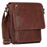 "Finn" Malá Kožená Taška Pre Mužov Vintage Na Rameno Messenger Bag