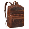 "Quinten" Stilvoller Leder Laptop Rucksack 16 Zoll für Herren & Damen