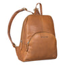 Hellbrauner Lederrucksack Damen Echtleder klein